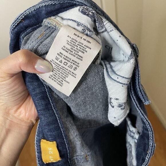 Pilcro and the Letterpress dark blue slim bootcut denim jeans size 29 - Picture 2 of 6